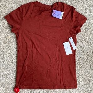 Rust Cotton T-Shirt
